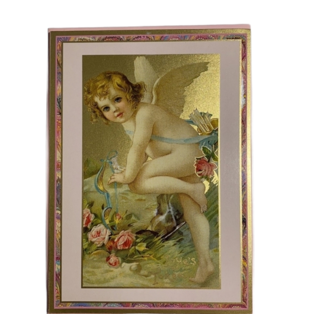 Victorian Valentines Vintage Antique Style Bundle Set Floral Art Collection - Picture 9 of 15